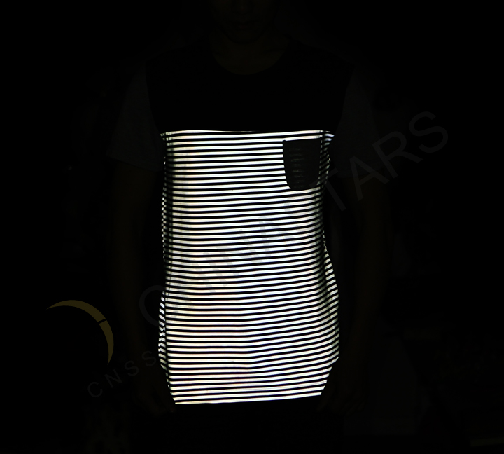 Ride in city with reflective clothing
